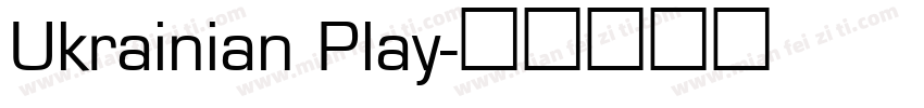 Ukrainian Play字体转换